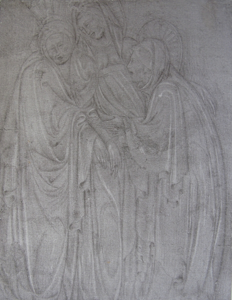 The Virgin Mary supported by two Holy Women